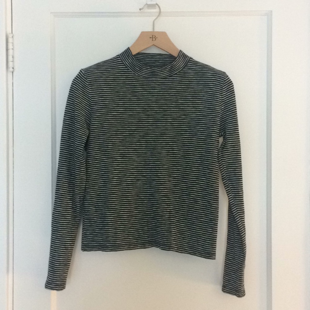Madewell Striped Mockneck Melodic Top